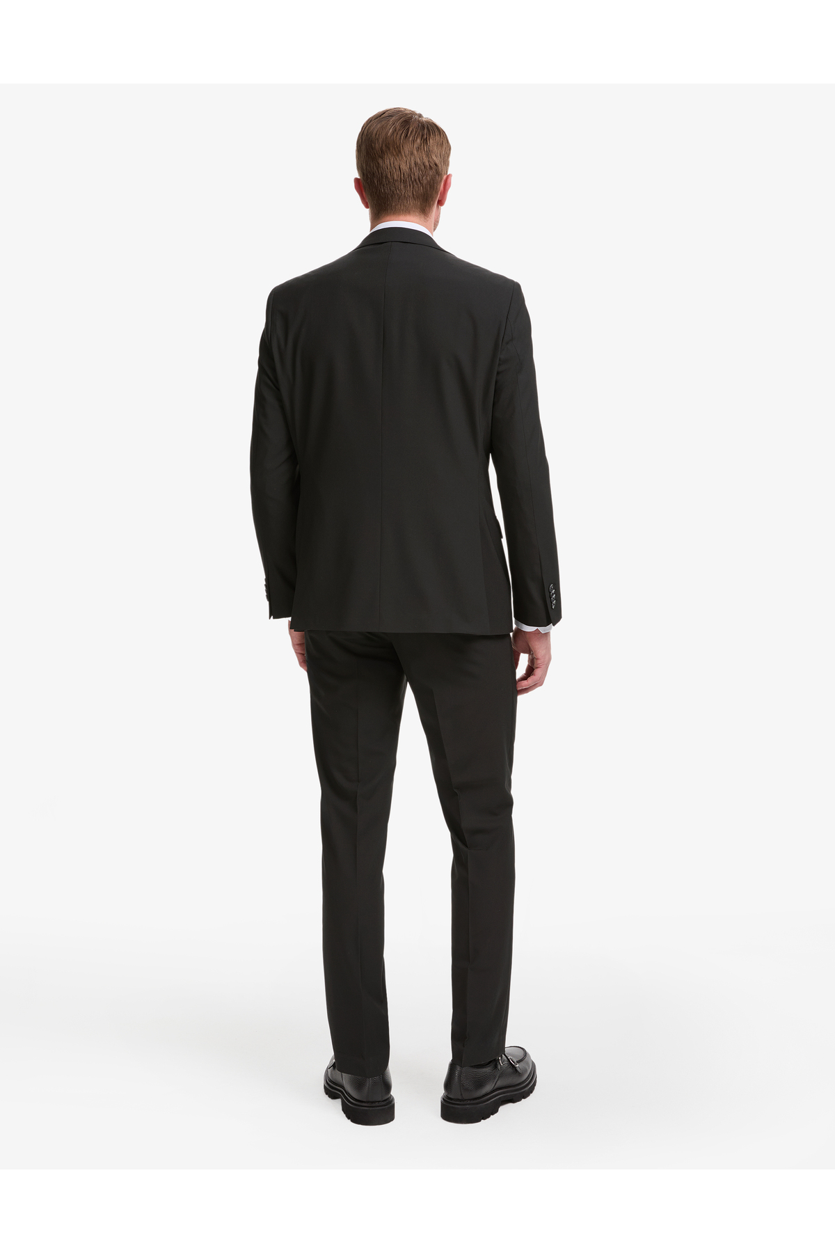 Pierre Cardin Siyah Slim Fit Mono Yaka Takım Elbise 50325155-VR046 görsel 6