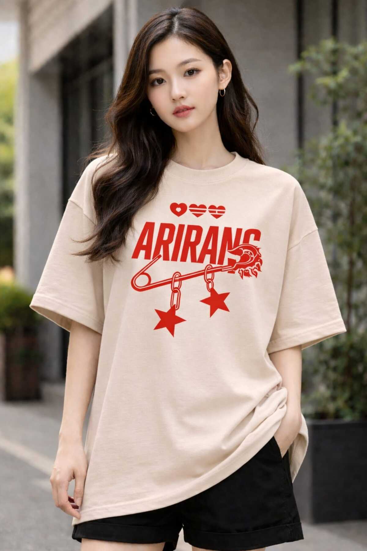 puolikuu Arirang World Tour BTS Baskılı Oversize Tshirt - Fiyatı