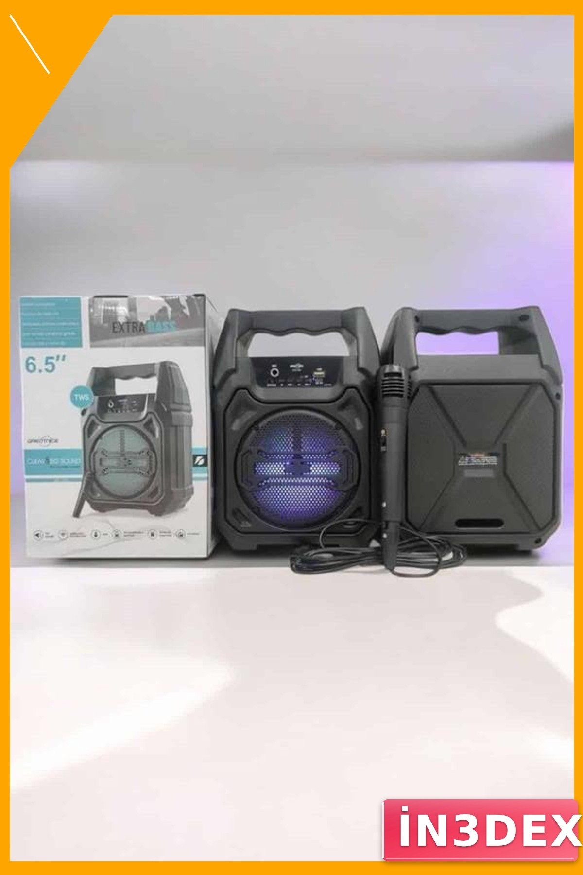 6.5 İnç Taşınabilir Bluetooth Hoparlör 15W 1200mAh FM Radyo