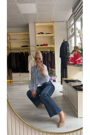 H&H COLLECTION ZIMBA ŞERİT DETAYLI JEAN