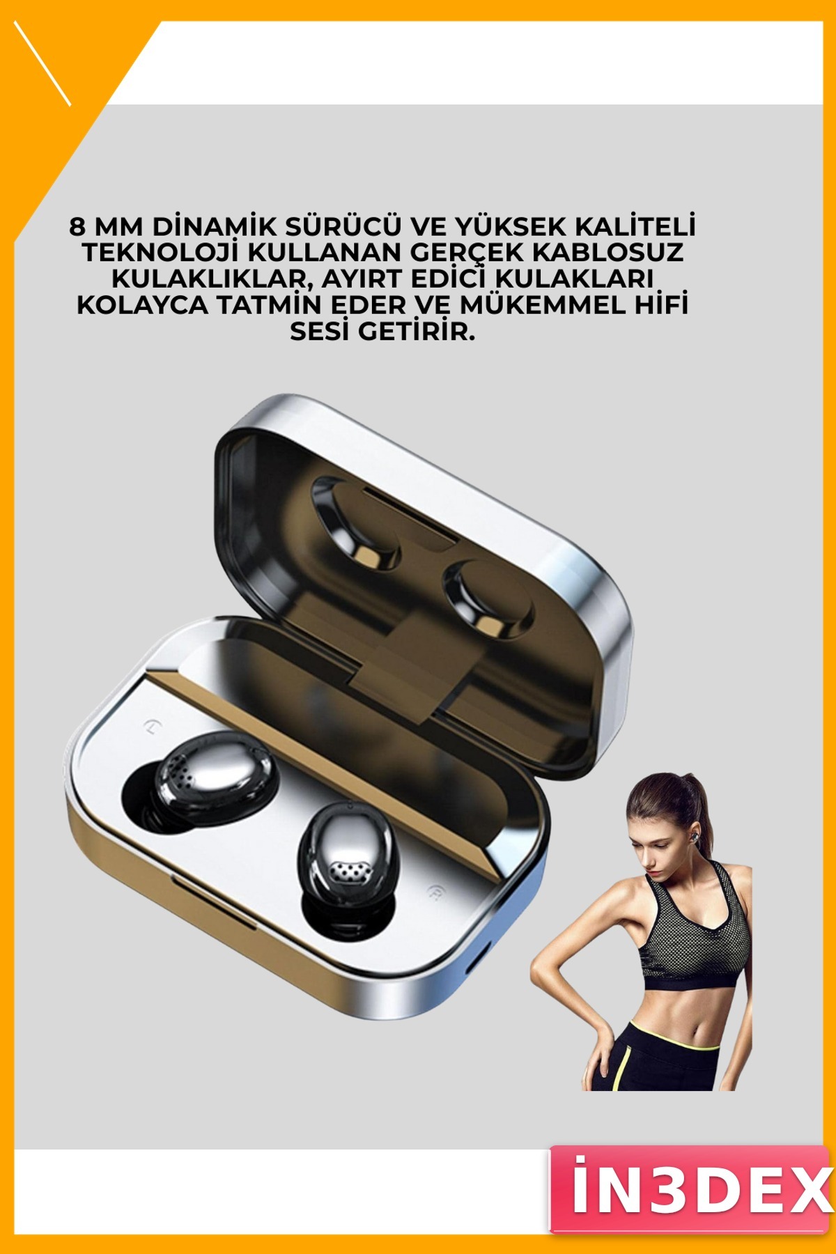Bluetooth Kulak İçi Kulaklık Metal Kasa Net Çağrı Kesintisiz Bağlantı
