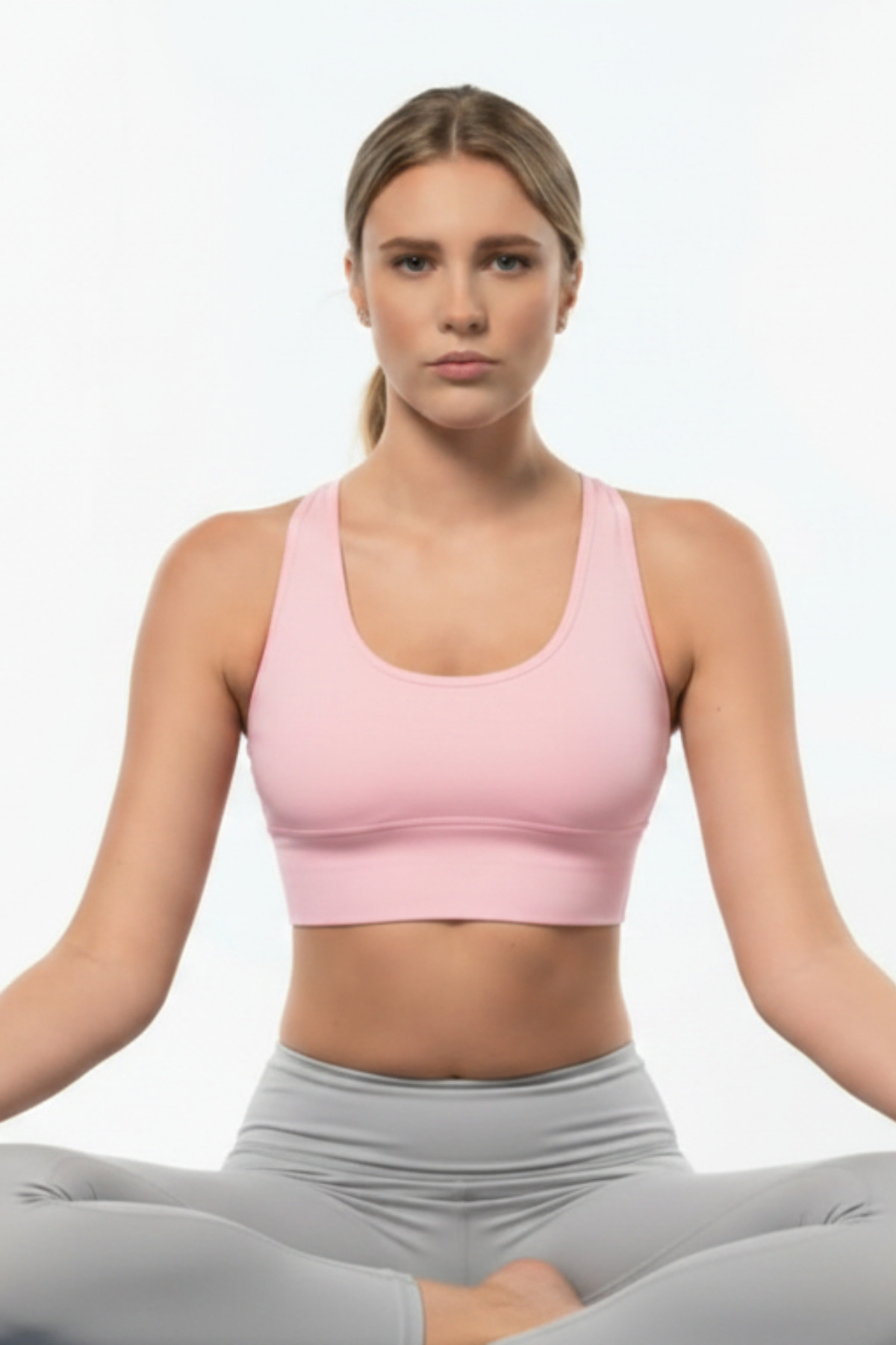 Lioness Activewear Pembe Yüksek Destekli Sırt Detaylı Kaplı Spor Sütyeni görsel 3
