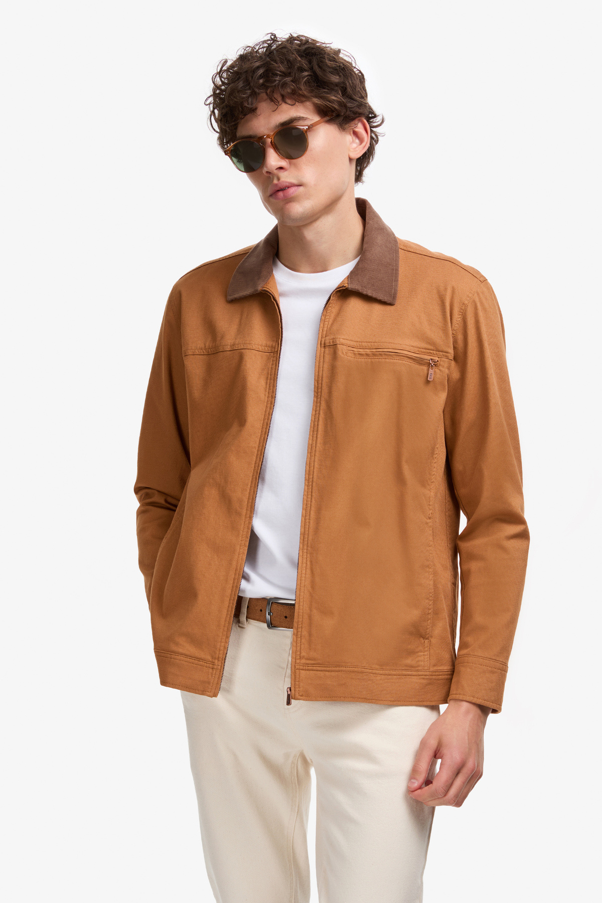 U.S. Polo Assn. Erkek Camel Gömlek 50308359-VR233 — قهوه‌ای