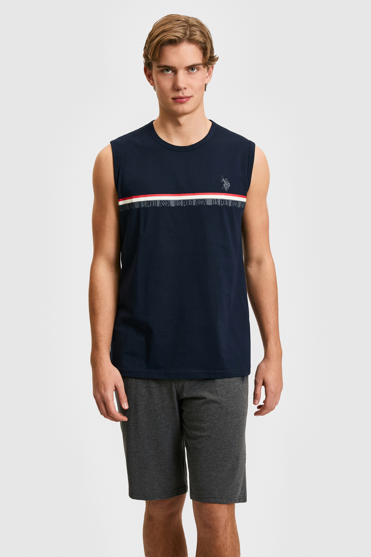 ست پیژامه و لباس خواب مردانه یقه گرد | یو اس پولو U.S. Polo Assn. 50326140 TR - تصویر 4