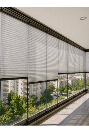 RUYAM HOME AÇIK GRİ Plise Perde (Tül Plise Serisi)