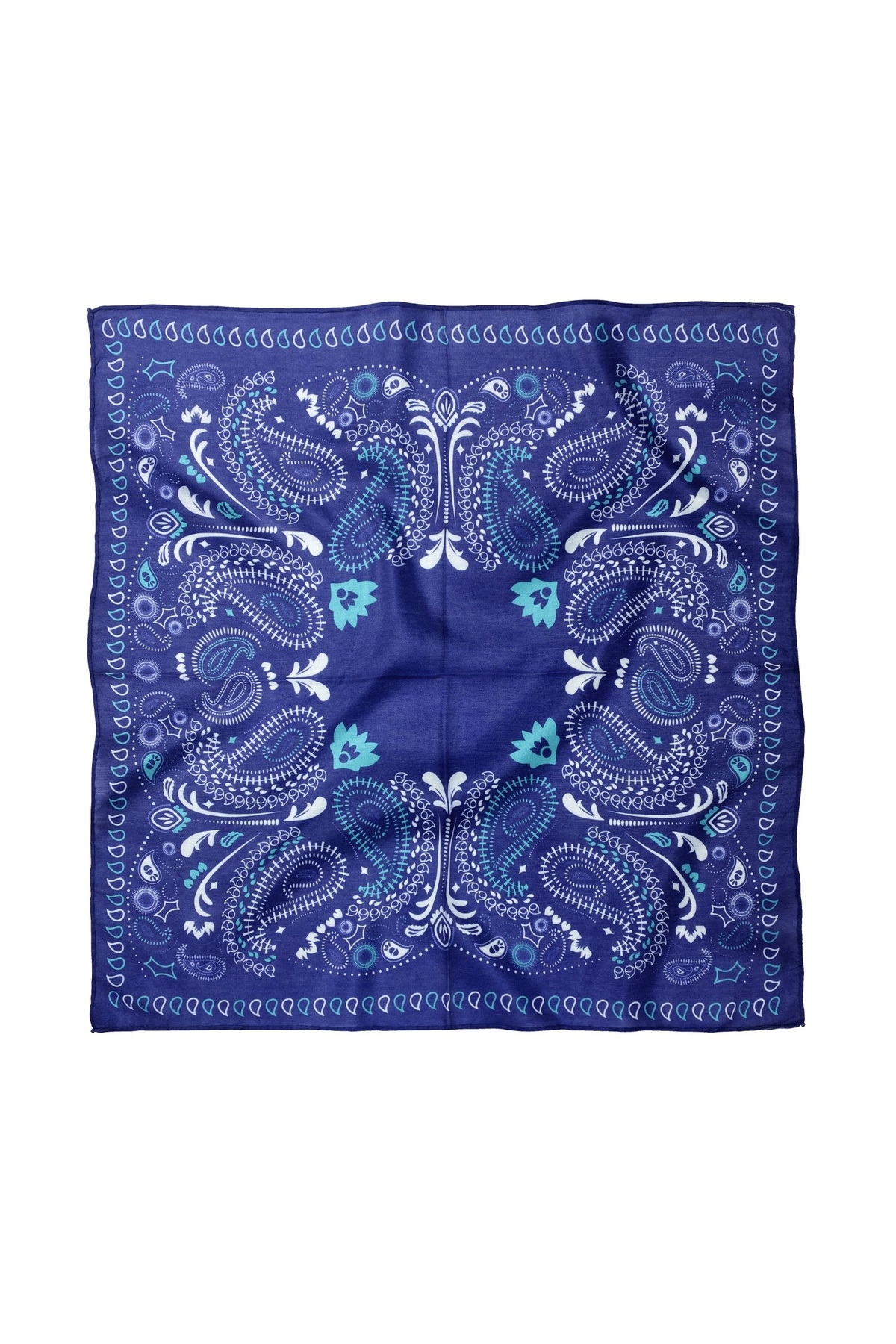 Cotton Polyester Shawl Patterned Scarf / Bandana 60x60cm
