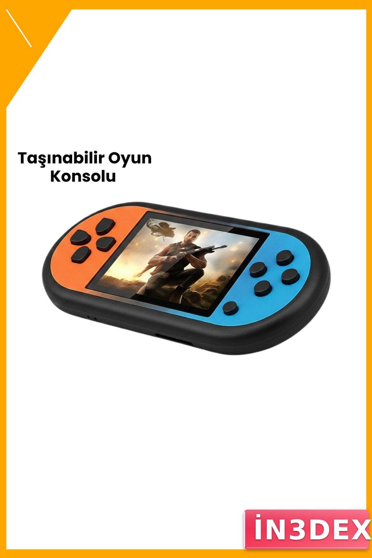 520 Oyunlu Taşınabilir Mini Oyun Konsolu HD LCD Ekran USB Şarjlı