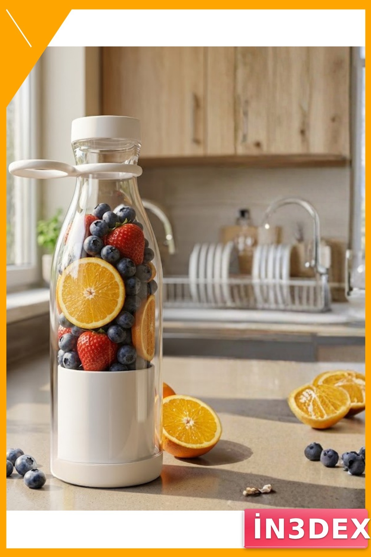 USB Şarjlı Taşınabilir Blender 380 ml Smoothie Hazırlayıcı