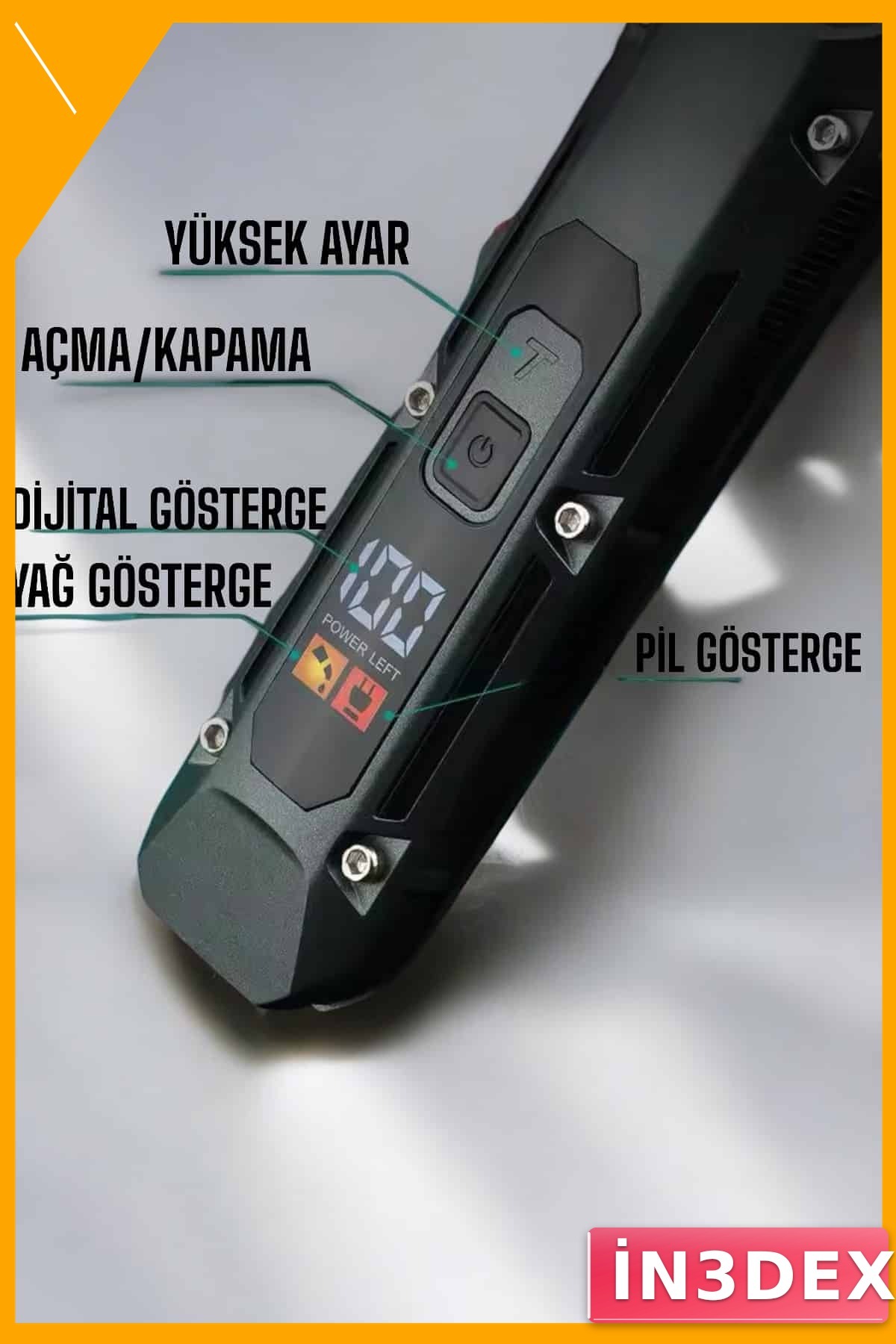 Profesyonel Elektrikli Tıraş Makinesi 220V Sessiz Seramik Bıçak