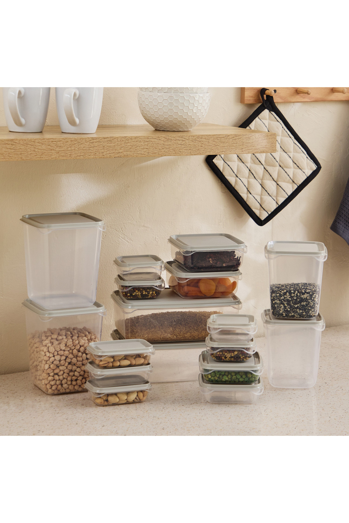 Home Box Spectra 17-Piece Food Storage Container Set