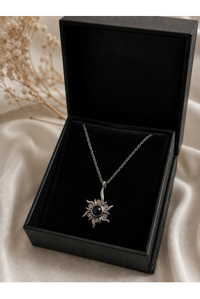 Silver Güneş Işıgı Kolye 925 Ayar