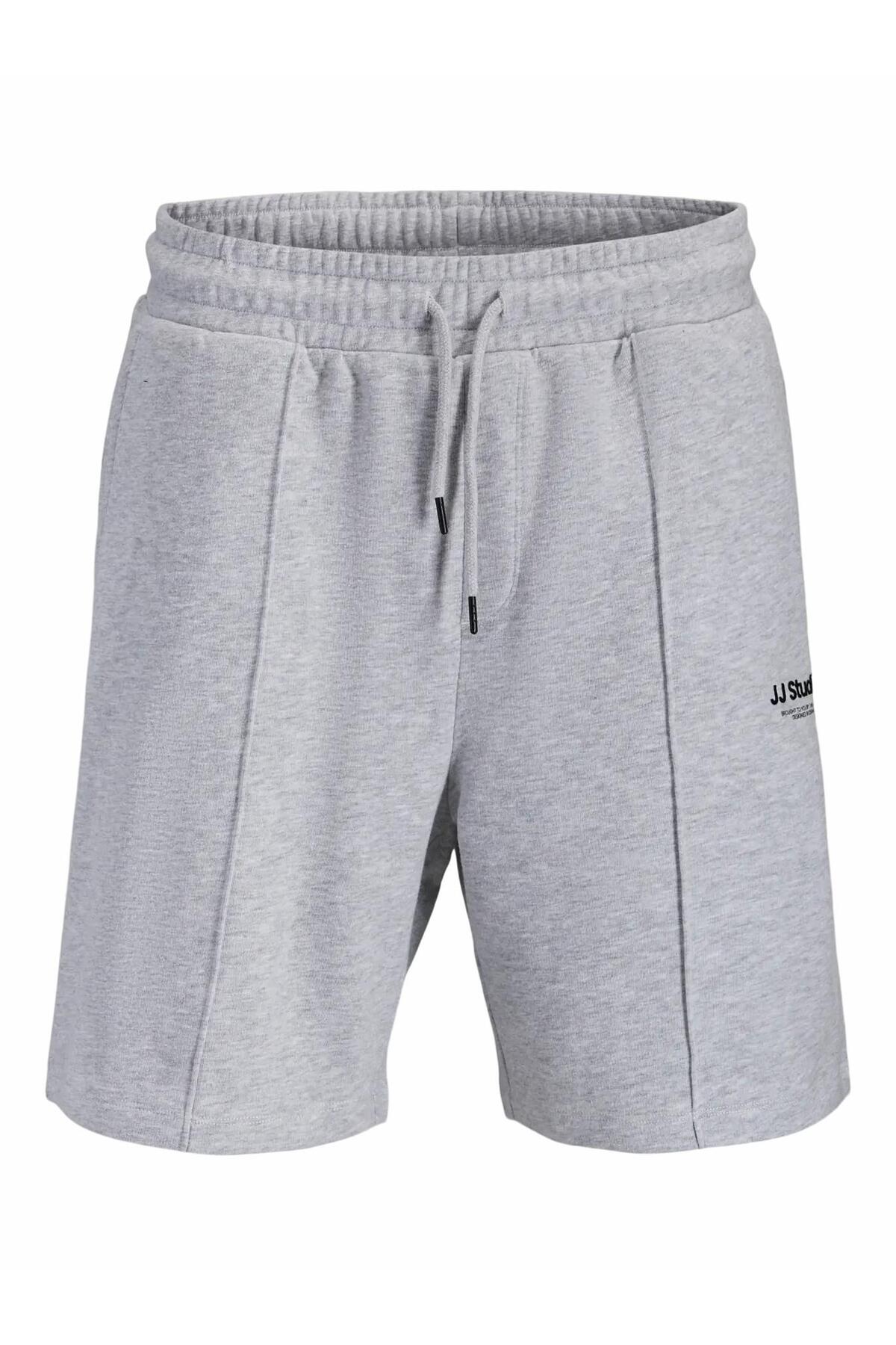 شلوارک مردانه خاکستری Jpstkane Soho Sweat کد 12288620-خاکستری روشن جک اند جونز شلوارک برمودا Jack & Jones
