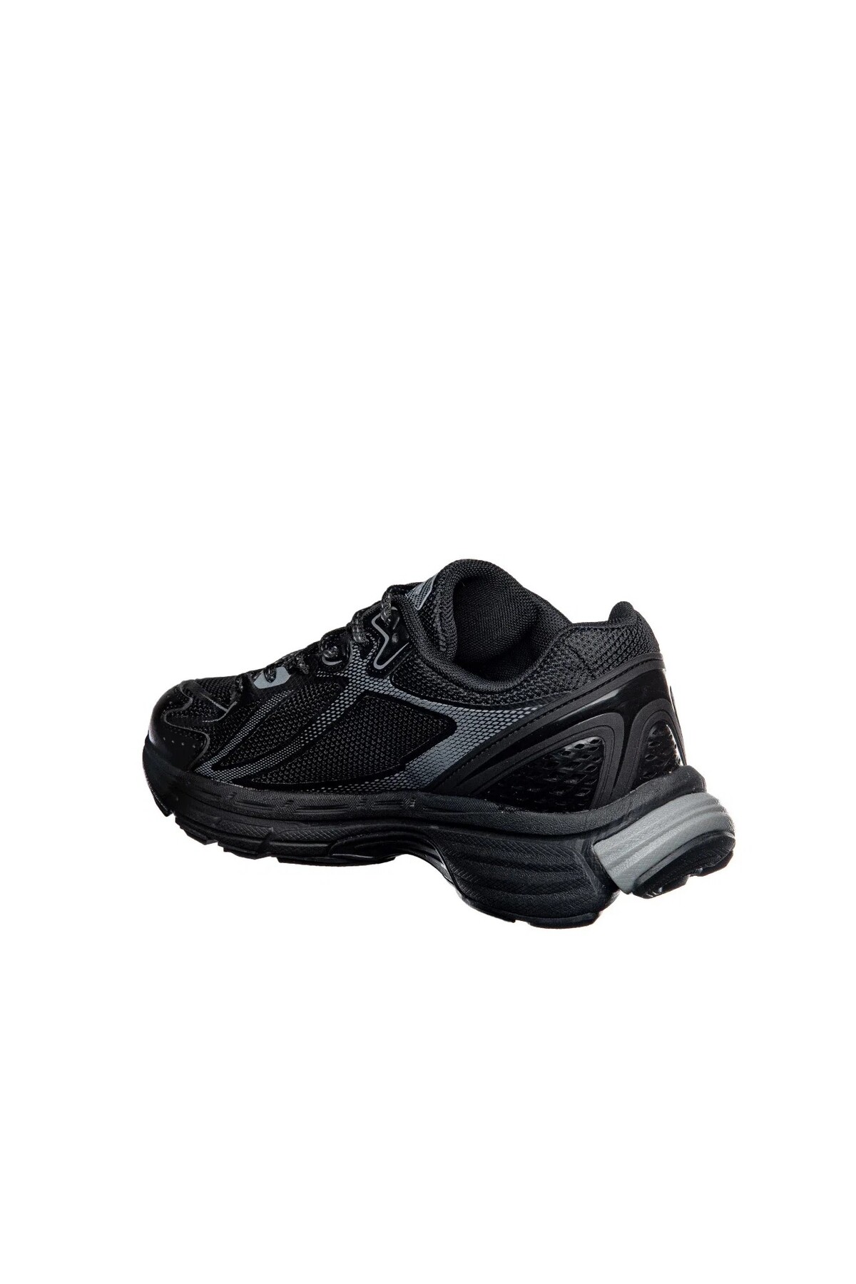 Erkek Siyah Günlük Spor Ayakkabı Hafif Kalın Taban Rahat Yürüyüş Koşu Sneaker 5001 — مشکی — تصویر 3 از 6