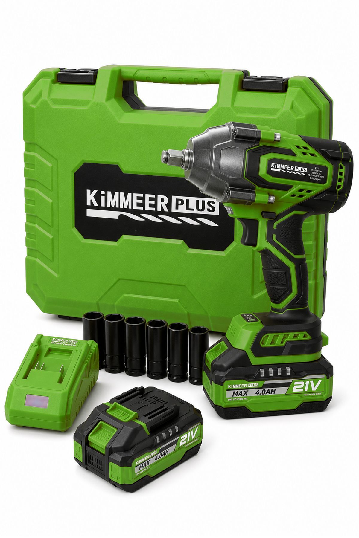 KİMMEER PLUS 1000NM Kömürsüz Motor Şarjlı Somun Sökme Vidalama