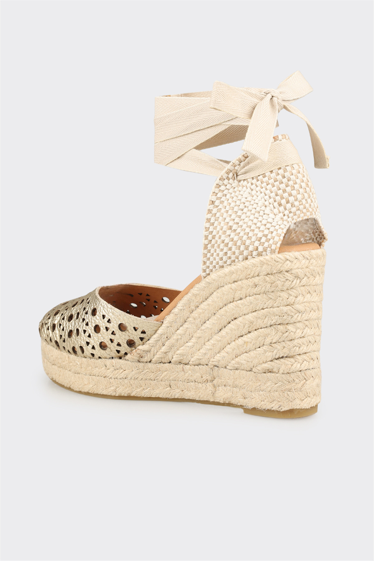 Elle Shoes Gold Kadın Dolgu Topuk Ayakkabı görsel 3
