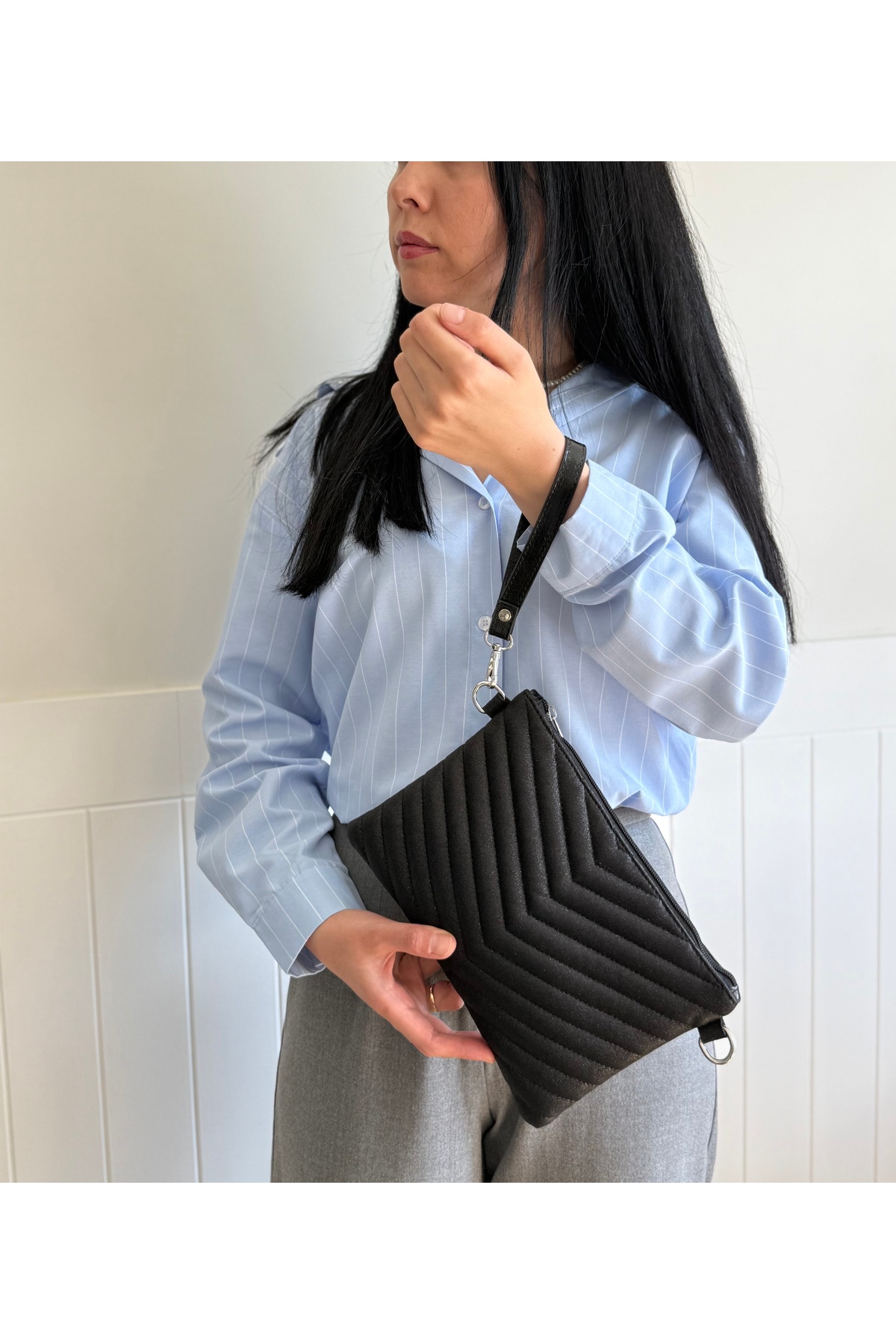 lalettobags Kadın Kabartmalı Portföy & Clutch Çanta görsel 4