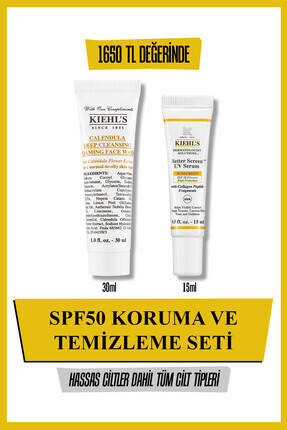 Kiehl's Tüm Cilt Tipleri için SPF50 Güneş Bakım Seti