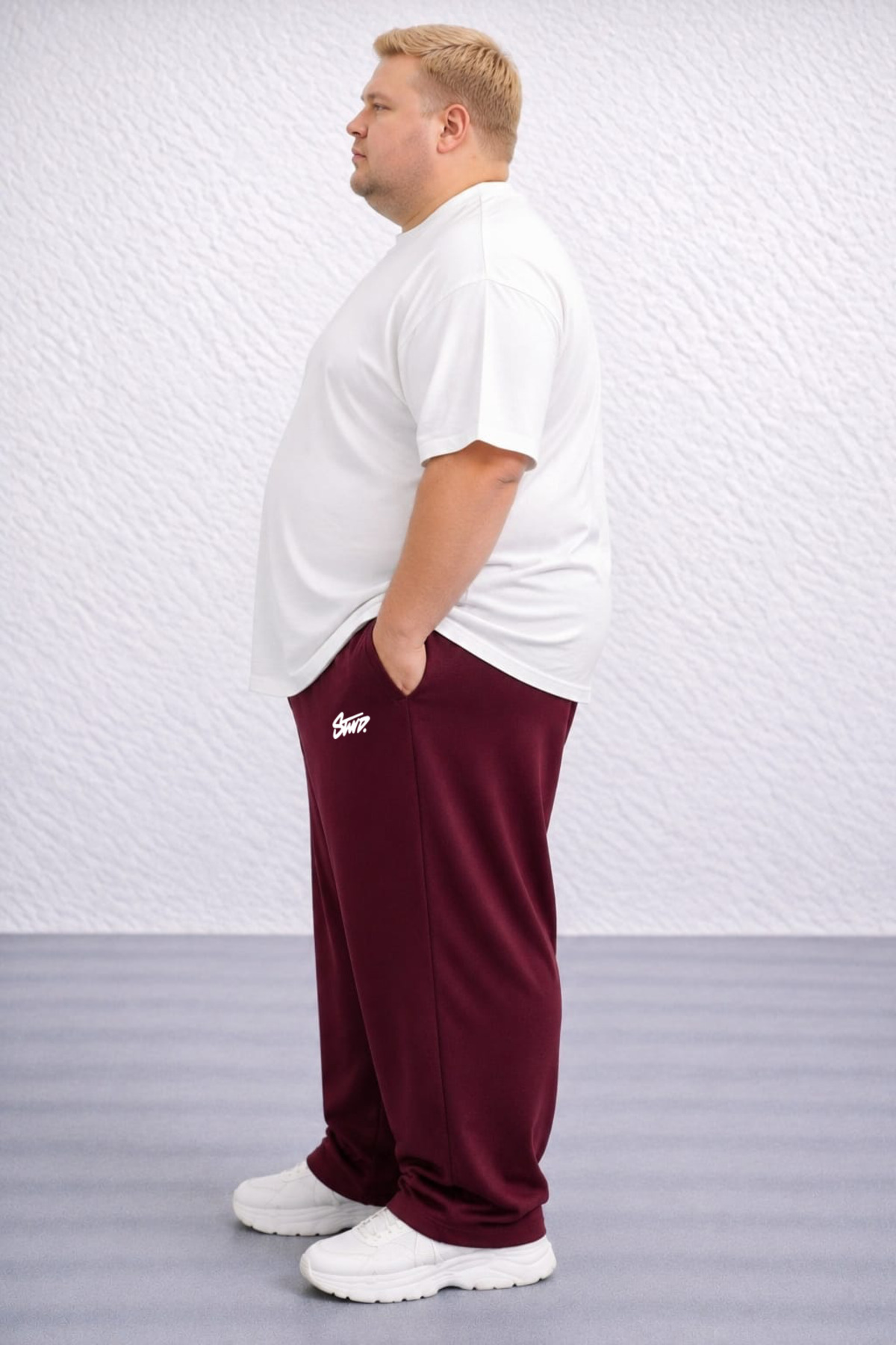 ZAVIXO ERKEK Bol Paça %100 Cotton Pantolon Modern Sokak Modası görsel 2