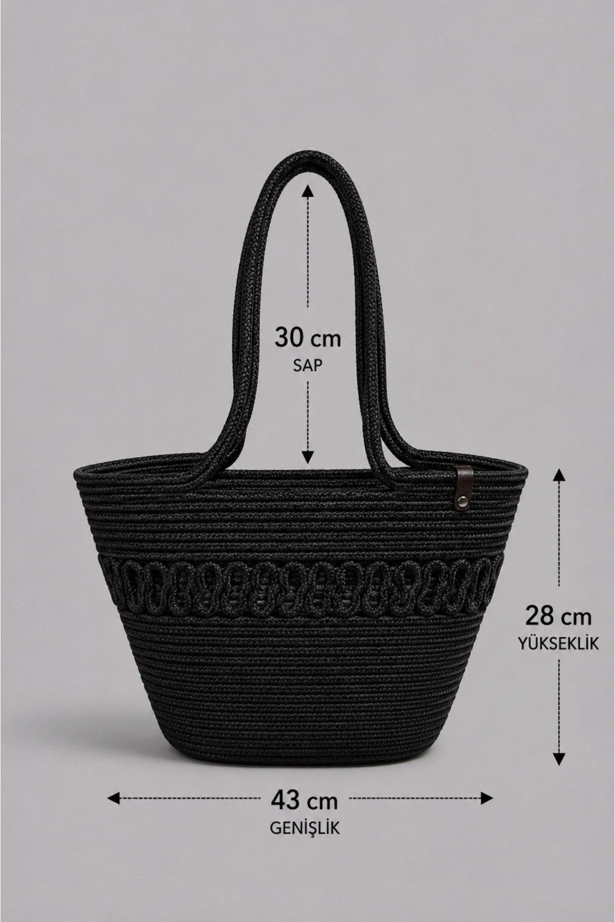 Wicker Jute Women's Shoulder Bag, 100% Handmade, Cotton, Vegan, Jute Wicker Beach Bag