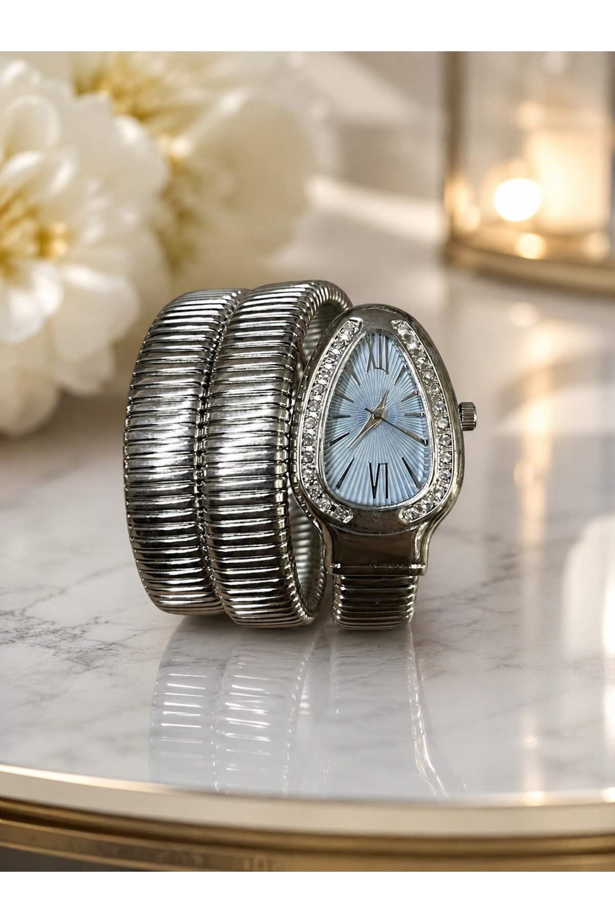 Women's Snake Model Wrist Watch (Compatible with Every Wristband, No Shortening Concerns! )