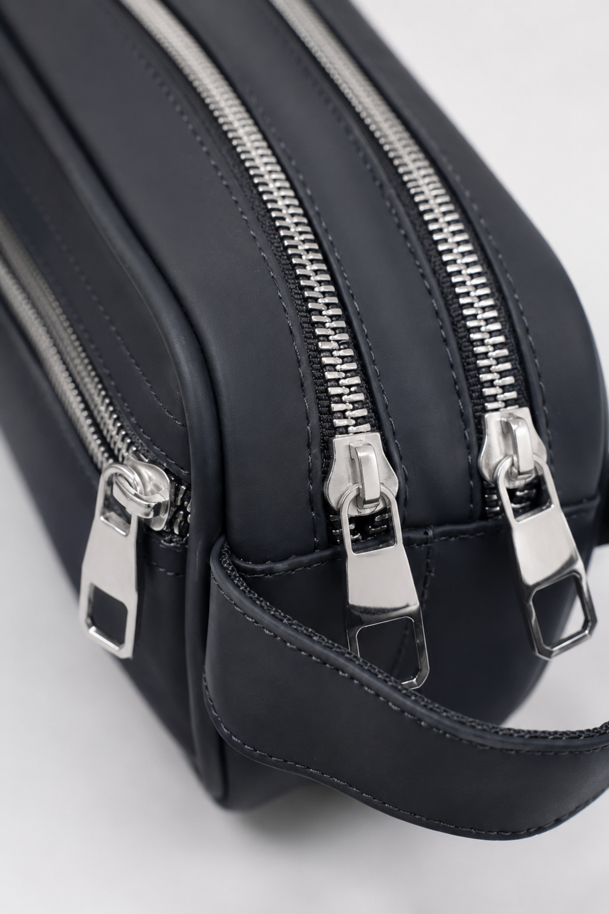 Catwins Erkek Siyah Büyük Boy Portföy & Clutch & Traş El Çantası görsel 6