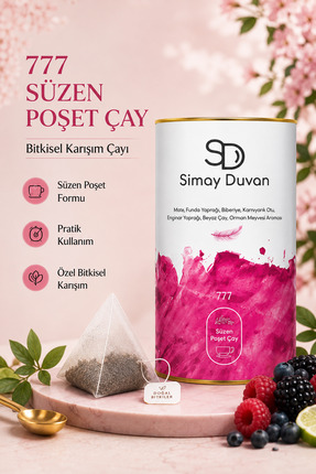 SİMAYDUVAN Simay Duvan Bitkisel İçerikli Orman Meyvesi Aromalı Süzen Poşet Ça...