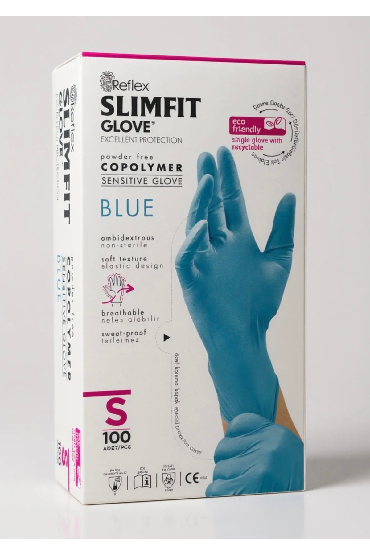 REFLEKS SLIM FIT GLOVE ELDİVEN SMALL 100 adet