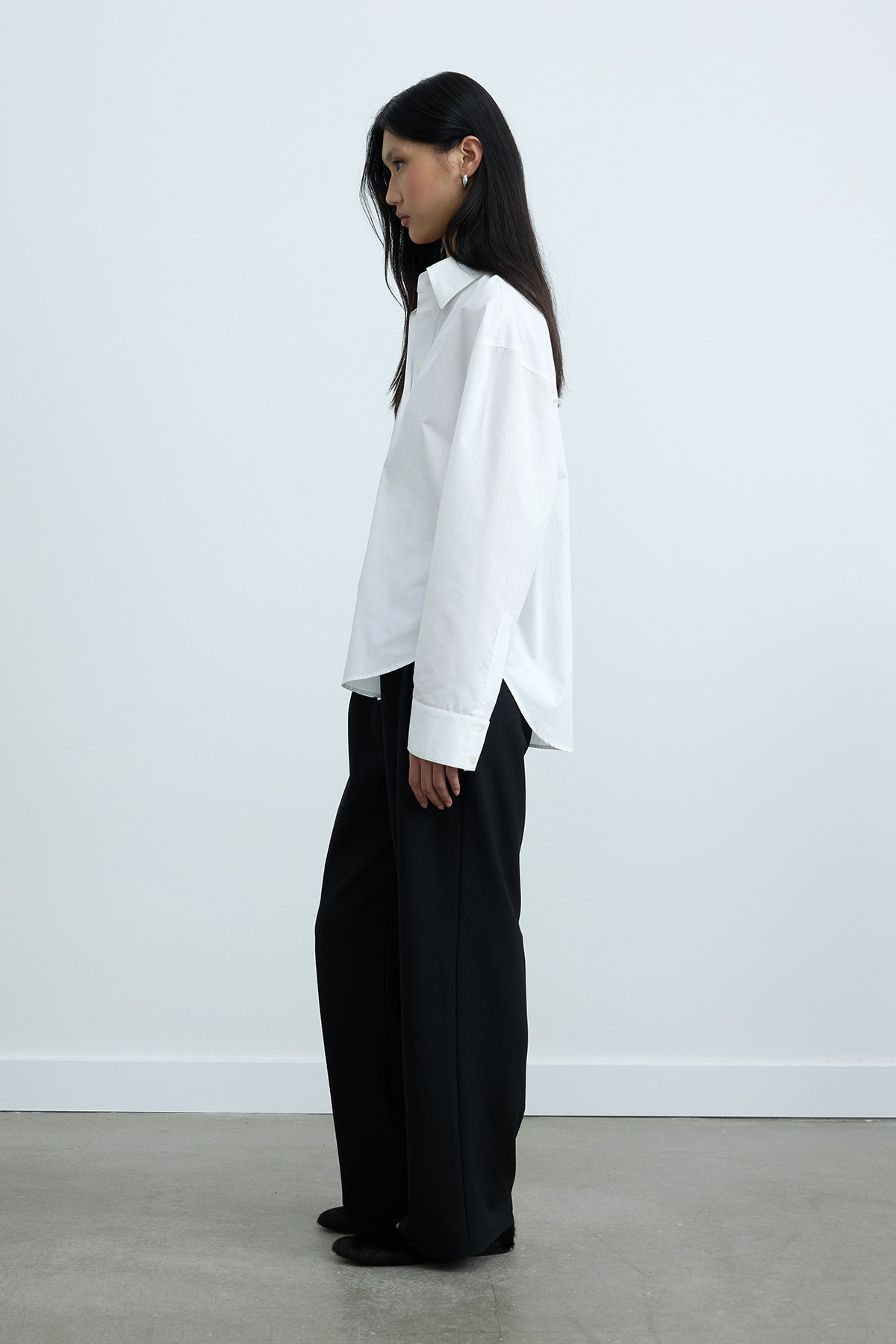 Suud Collection Beyaz Page Oversize Gömlek görsel 5