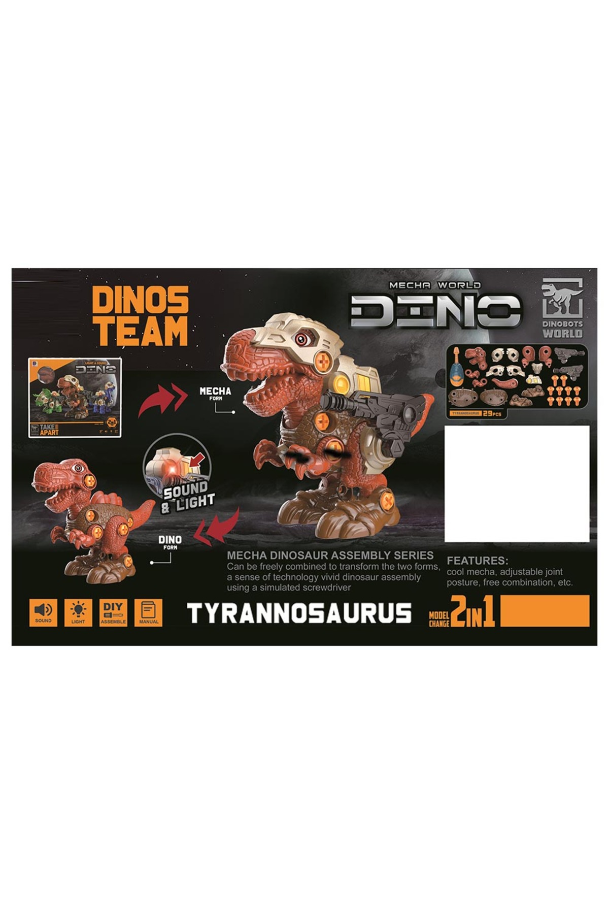 Little Learners - Dinosaur Model Building Blocks