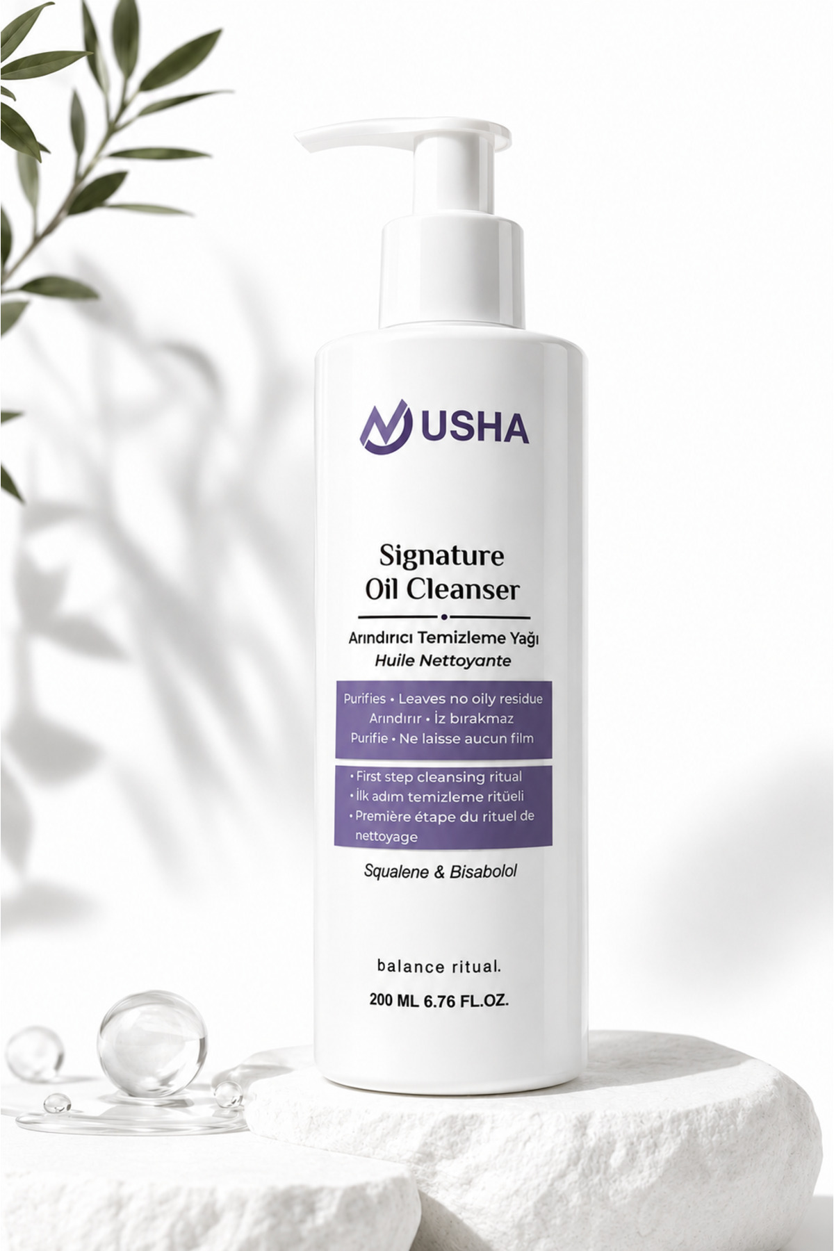 nusha Yüz Temizleme Yağı ve Makyaj Temizleyici/Signature Oil Cleanser — Yüz temizleme yağı