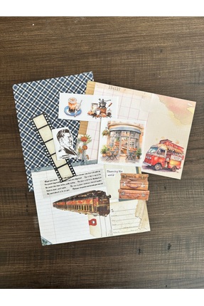 theworkshop Vintage Seyahat Kolaj Kiti A5