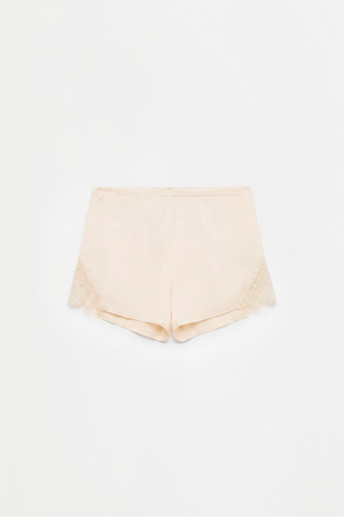 Lace satin shorts