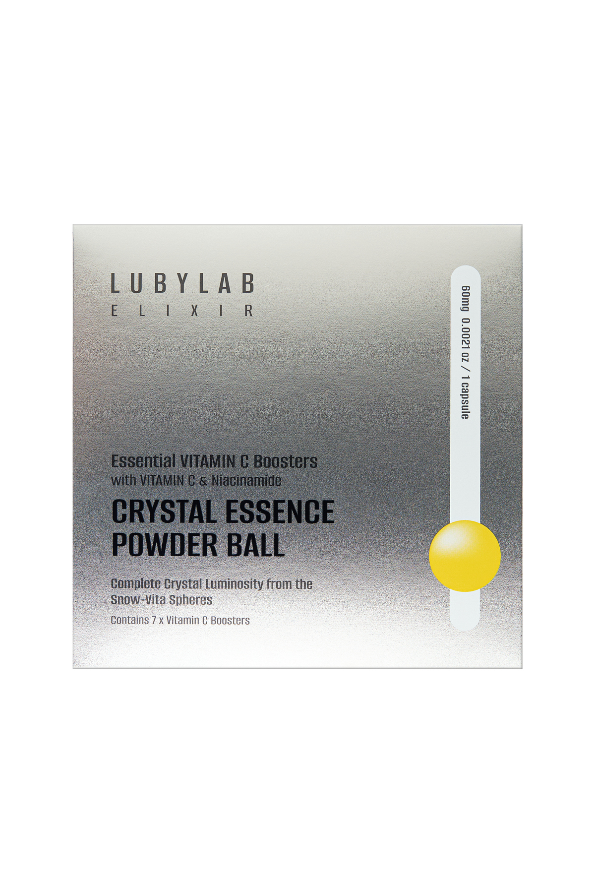 CRYSTAL VITAMIN C POWDER BALL Vitamin C kapsülleri ile cilde yoğun aydınlatıcı bakım sunan yenilikçi bir toz serum teknolojisi — LUBYLAB01 — تصویر 7 از 8