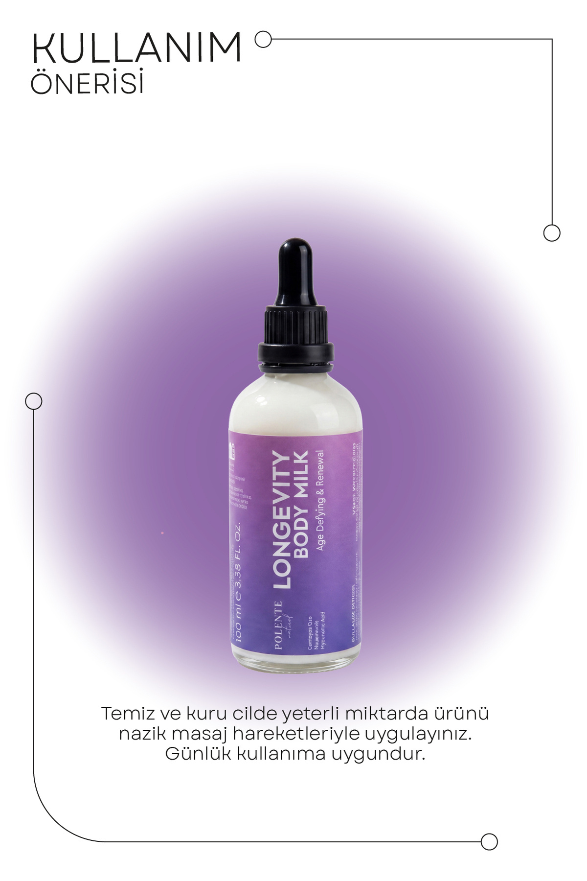 Longevity Body Milk - Yenileyici Vücut Sütü (100 ml) — Vücut Bakımı - Vücut Sütü — تصویر 2 از 4