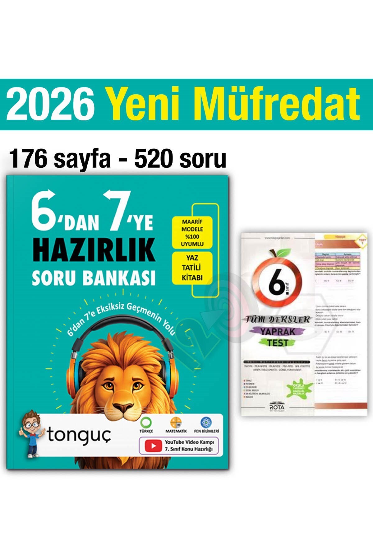 Tonguç Yayınları 6'dan 7'ye Hazırlık Kitabı 2026 Yaz Tatili 6