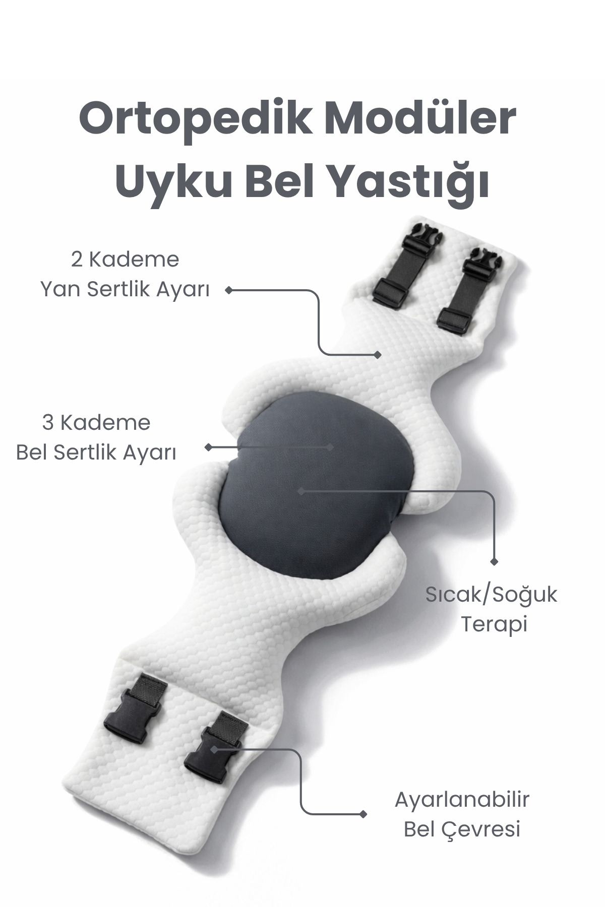 Timoties Modüler Ortopedik ve Siyatik Uyku Korse Yastığı