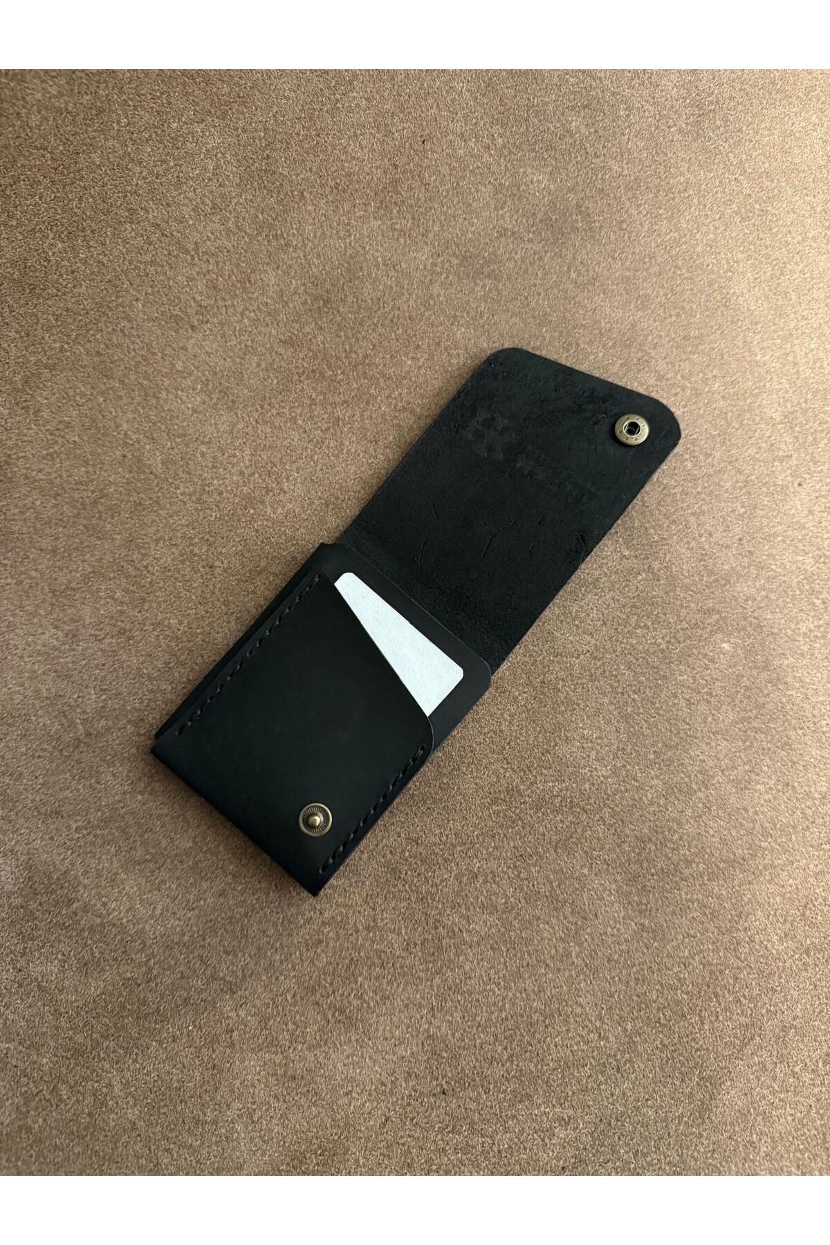 HATKA Leather Craft El Yapımı Hakiki Deri Cüzdan - Slim Fold K2 görsel 5