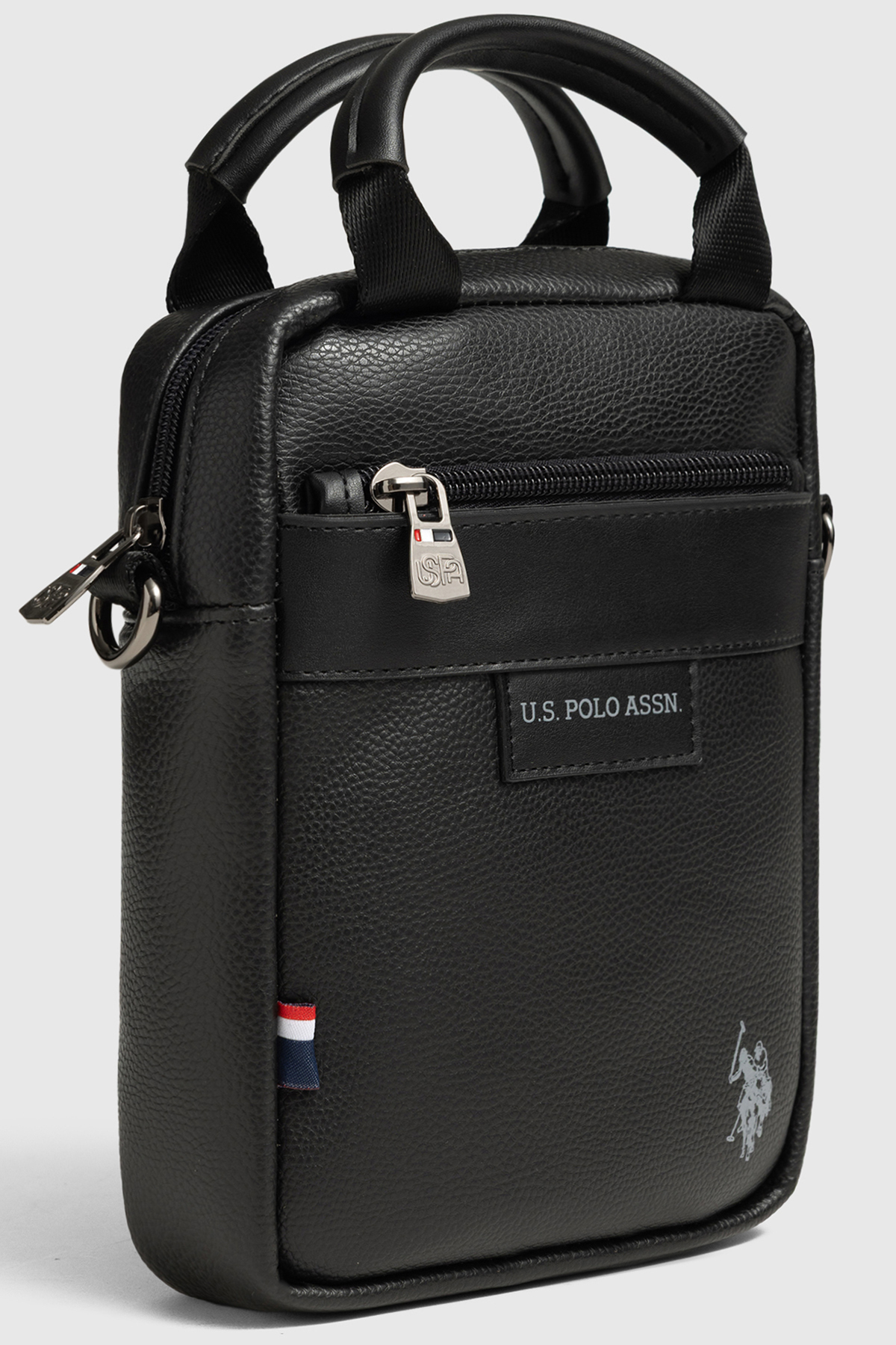 U.S. Polo Assn. U.S. Polo Assn 26082 Omuz Askılı Erkek El Çantası Postacı Çantası SİYAH görsel 3