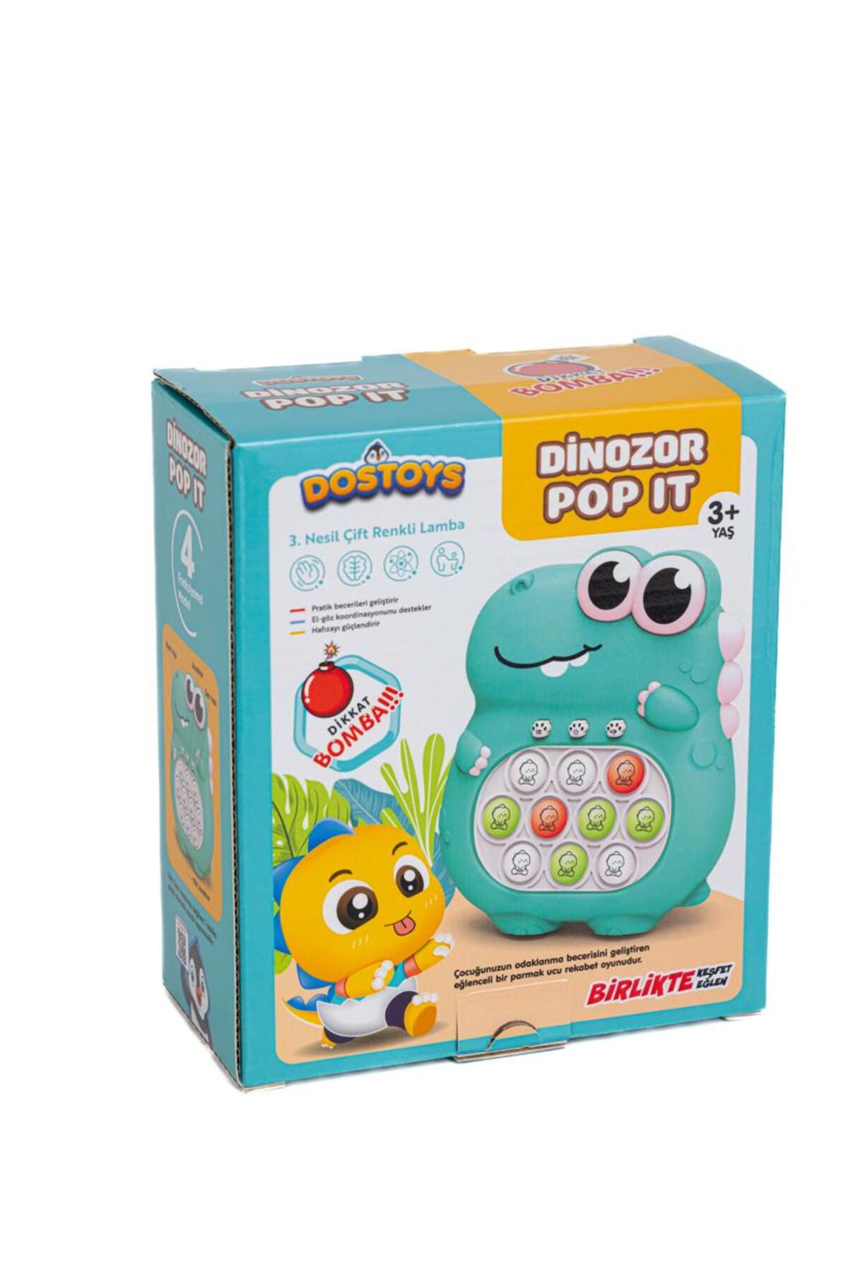 DOSTOYS Dinozor Pop-İt Oyuncağı Mavi Renk - Fiyatı, Yorumları