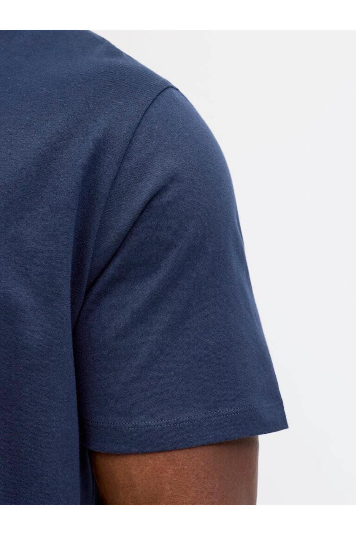 Jack & Jones JACK JONES Baskılı Büyük Beden Tişört 12295982 görsel 5