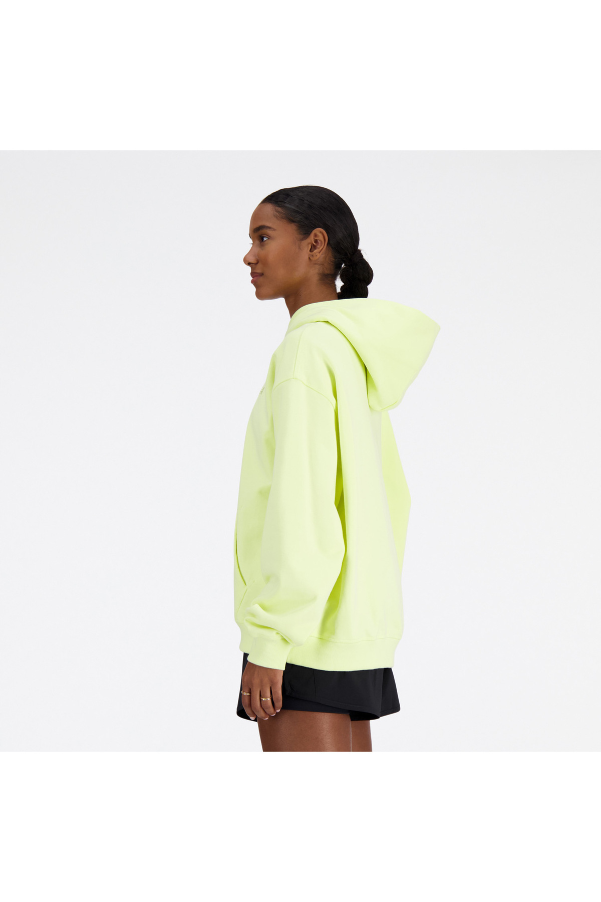 New Balance Athletics French Terry Kadın Sarı Hoodie görsel 2