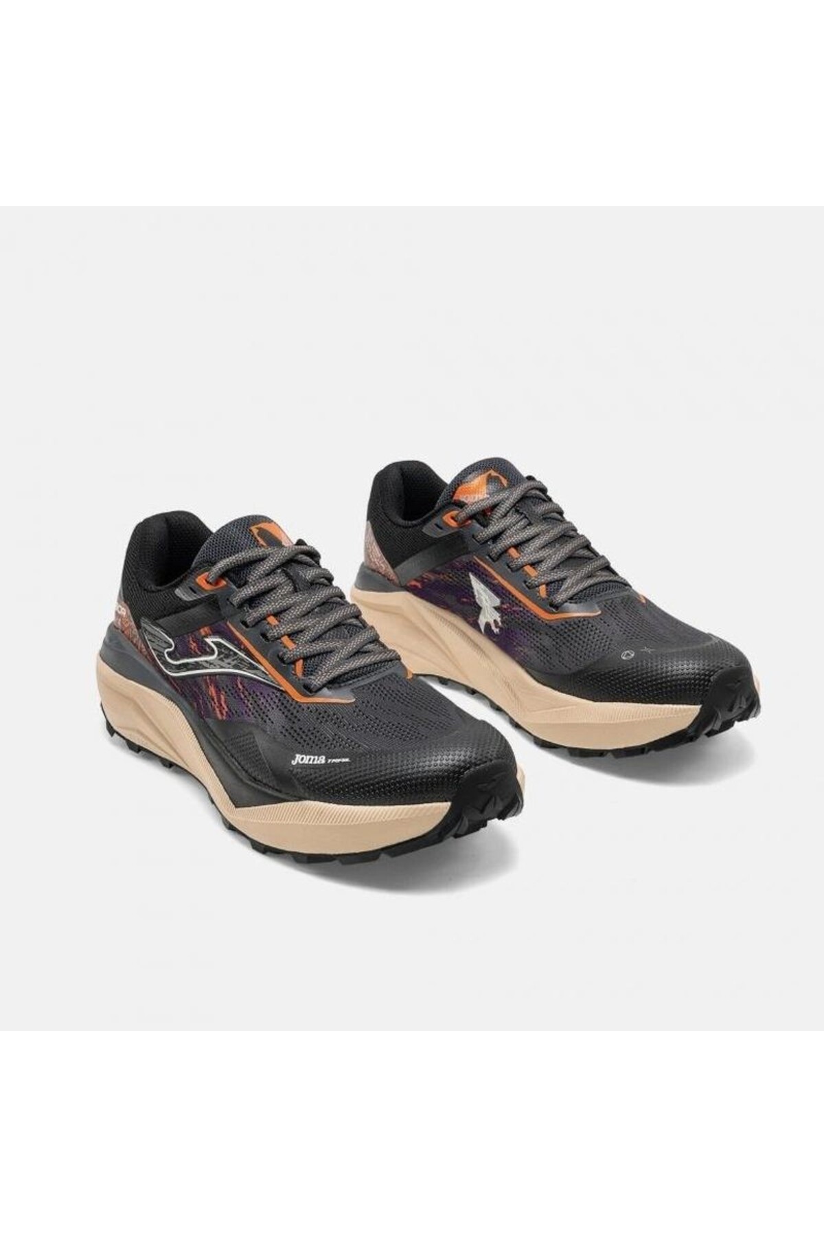 Joma TKKUBS2619 Kubor Erkek Outdoor ve Trail Koşu Ayakkabısı - Siyah/Turuncu görsel 2