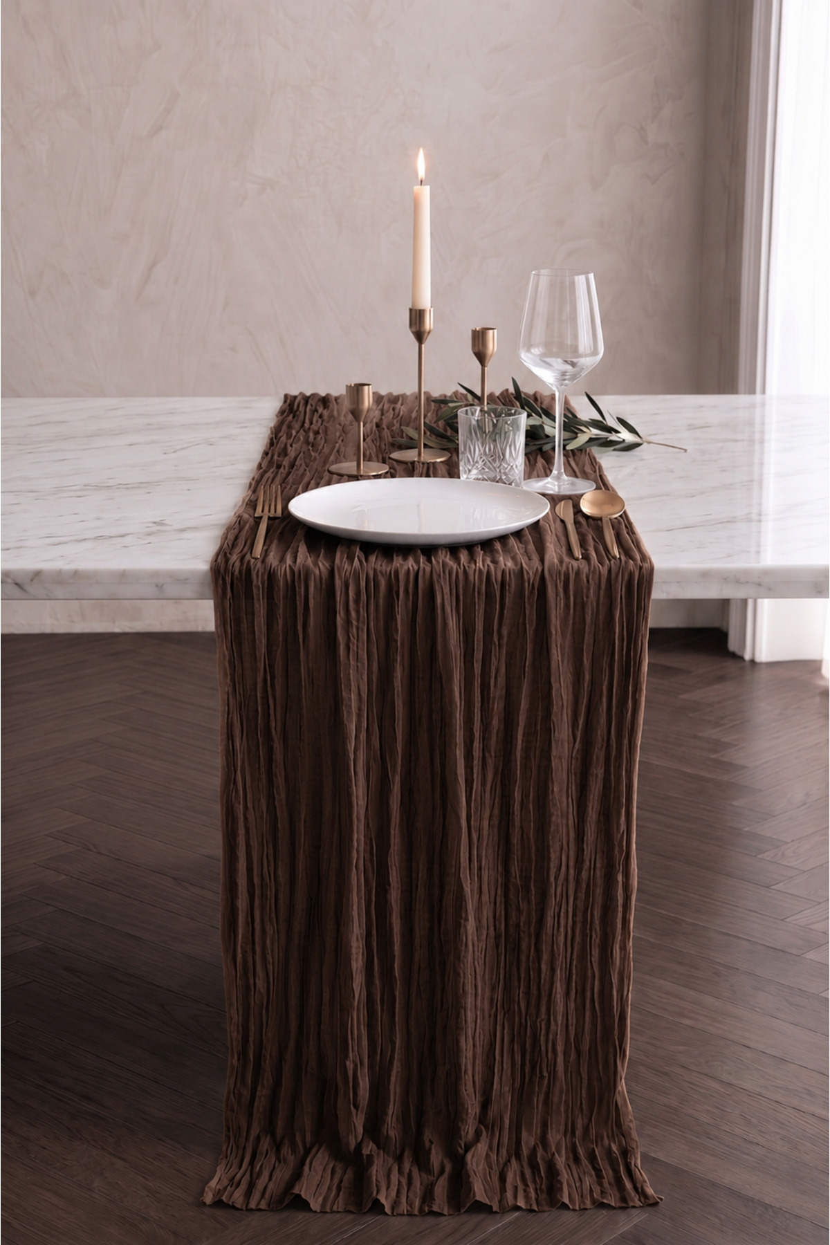 Bohemian Runner Tablecloth 100% Cotton Modern Home Decor Wedding Engagement Dowry Set