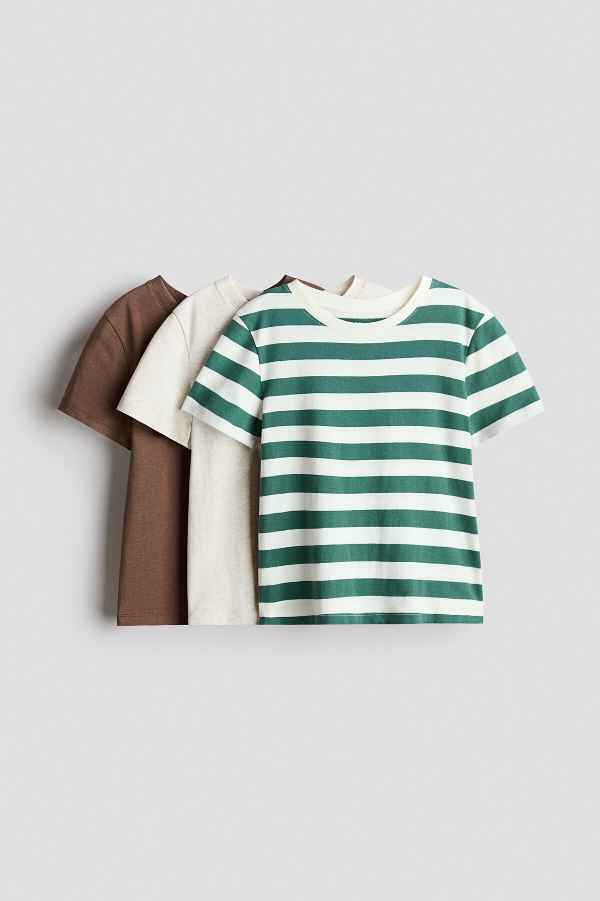 تی‌شرت‌های نخی بسته ۳ عددی اچ اند ام تی شرت H&M