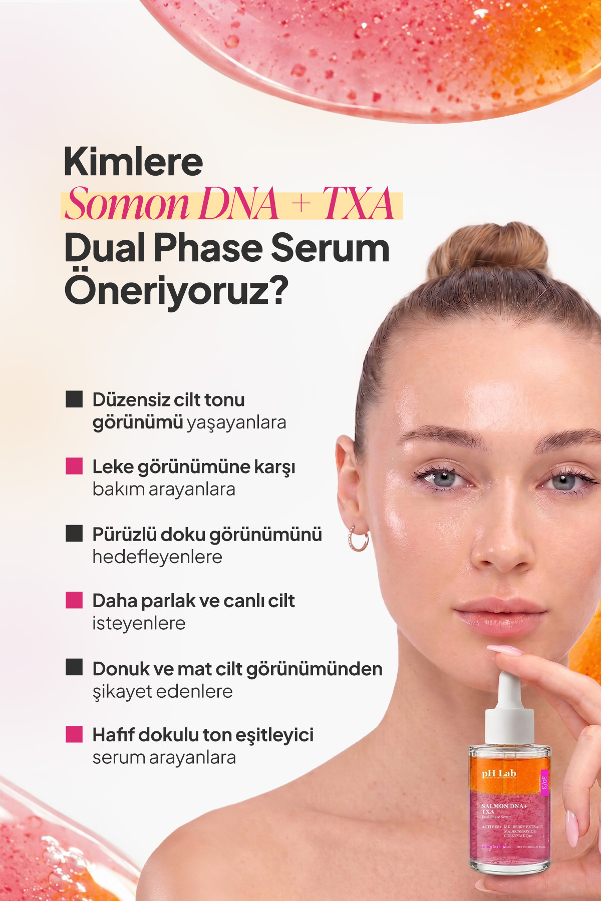 pHLab Toning Booster Anti Aging Bi Pasic Facial Serum - Salmon DNA + TXA Serum — PHTBS-01 — تصویر 5 از 8