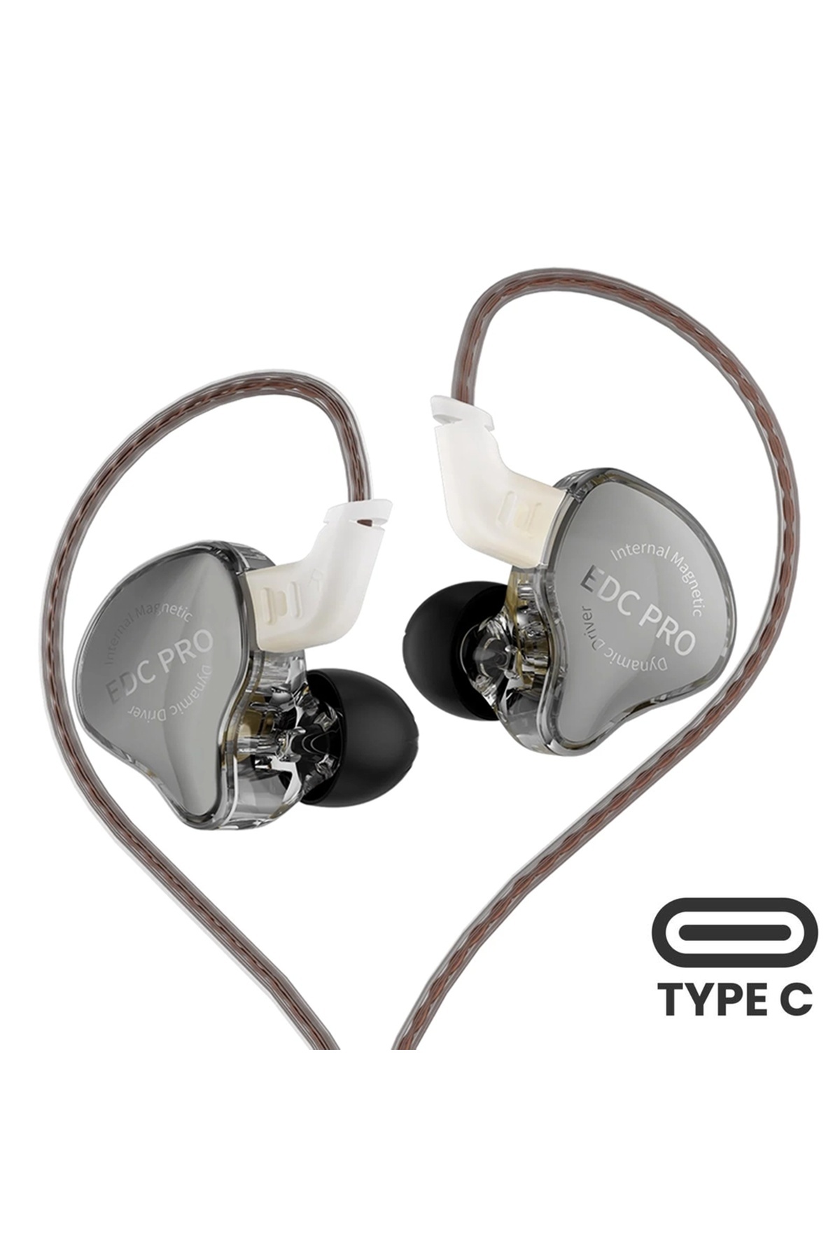 KZ EDC Pro Kablo Yüksek Hassasiyetli Dinamik Sürücü Hi-Fi IEM