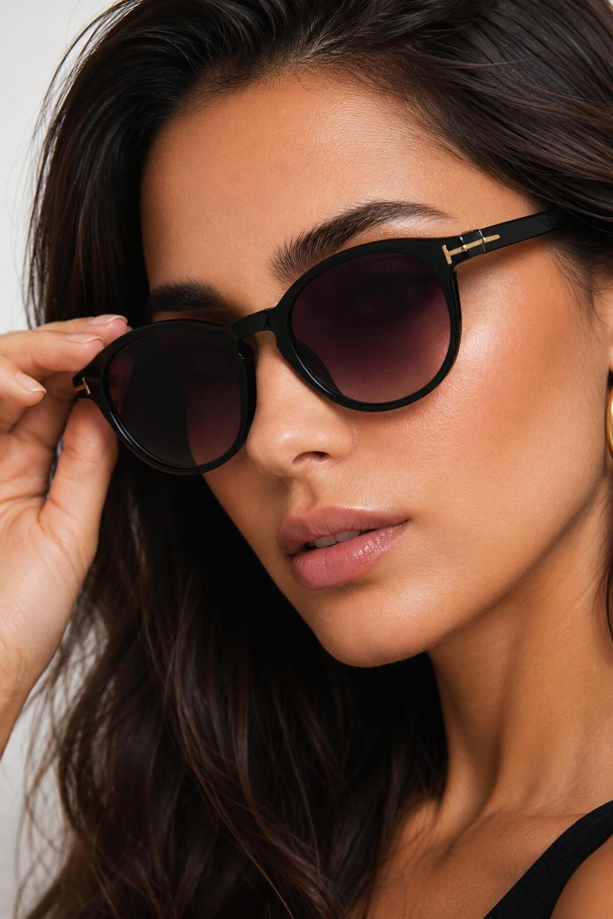Nilu Moda Yuvarlak Tasarım, Maksimum Etki | UV400 Güneş Gözlüğü görsel 4