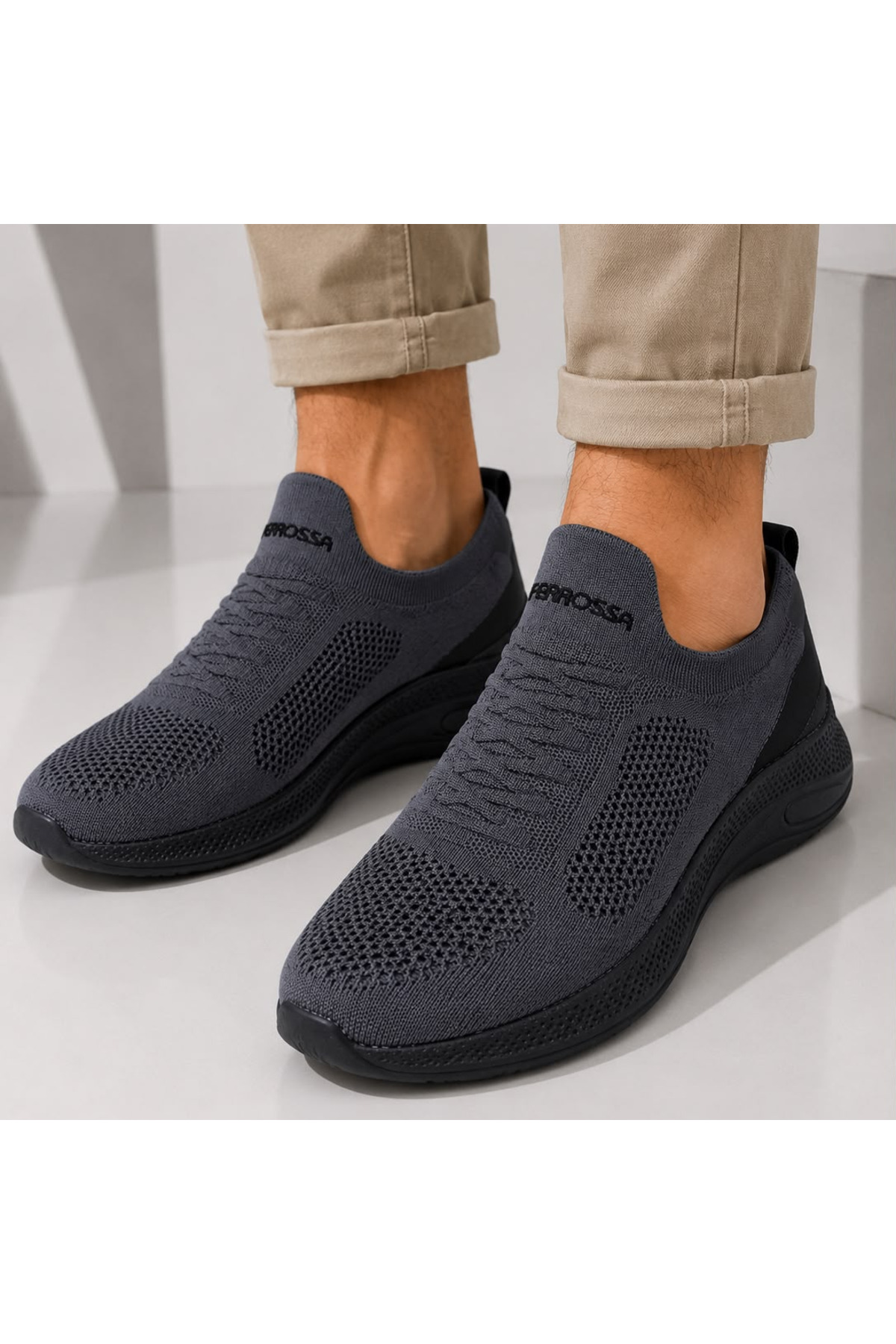 Ferrosa 041 Ortapedik Triko Beyaz Rahat Unisex Spor Ayakkabı — رنگارنگ