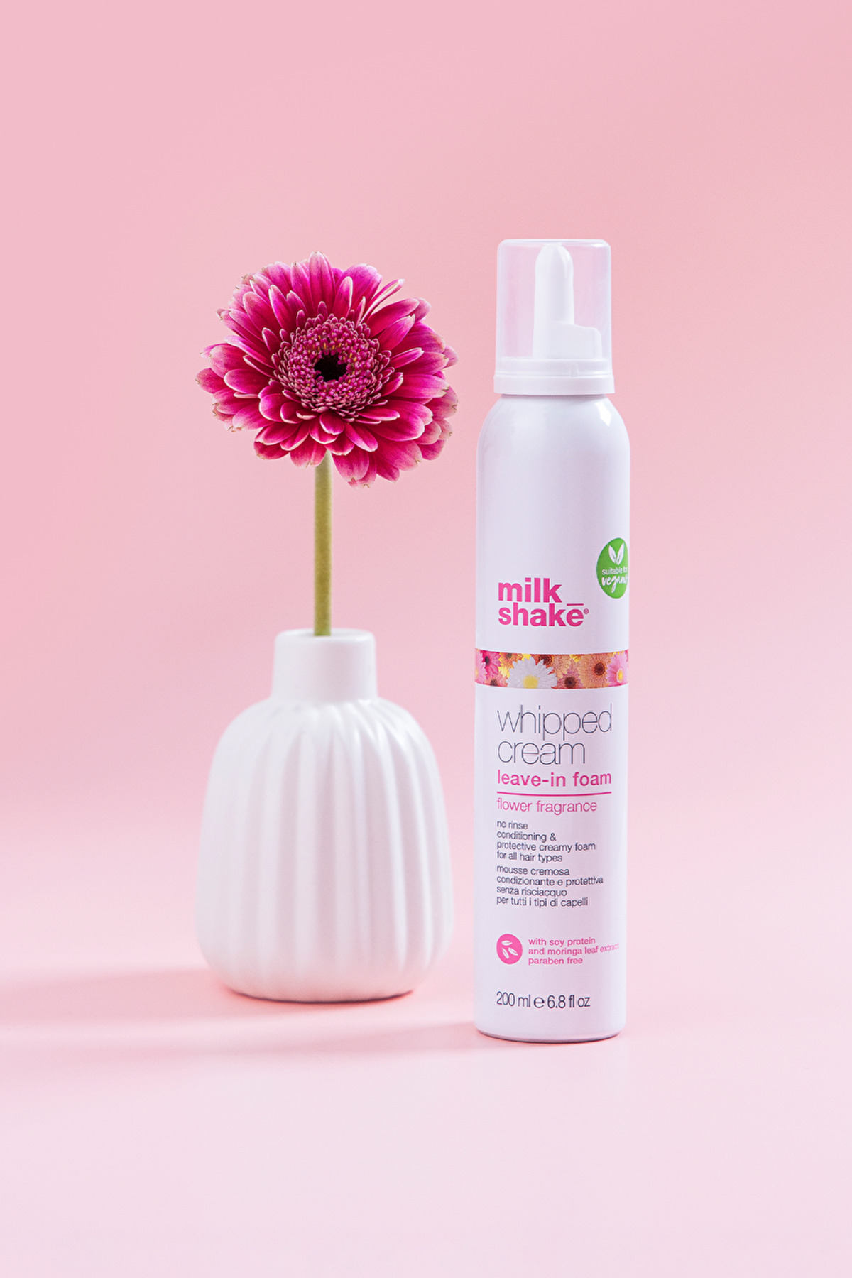 milk_shake Whipped Cream Flower Çiçek Esanslı Vegan Durulanmayan Bakım Köpüğü 200 ml — 1026415 — تصویر 5 از 5