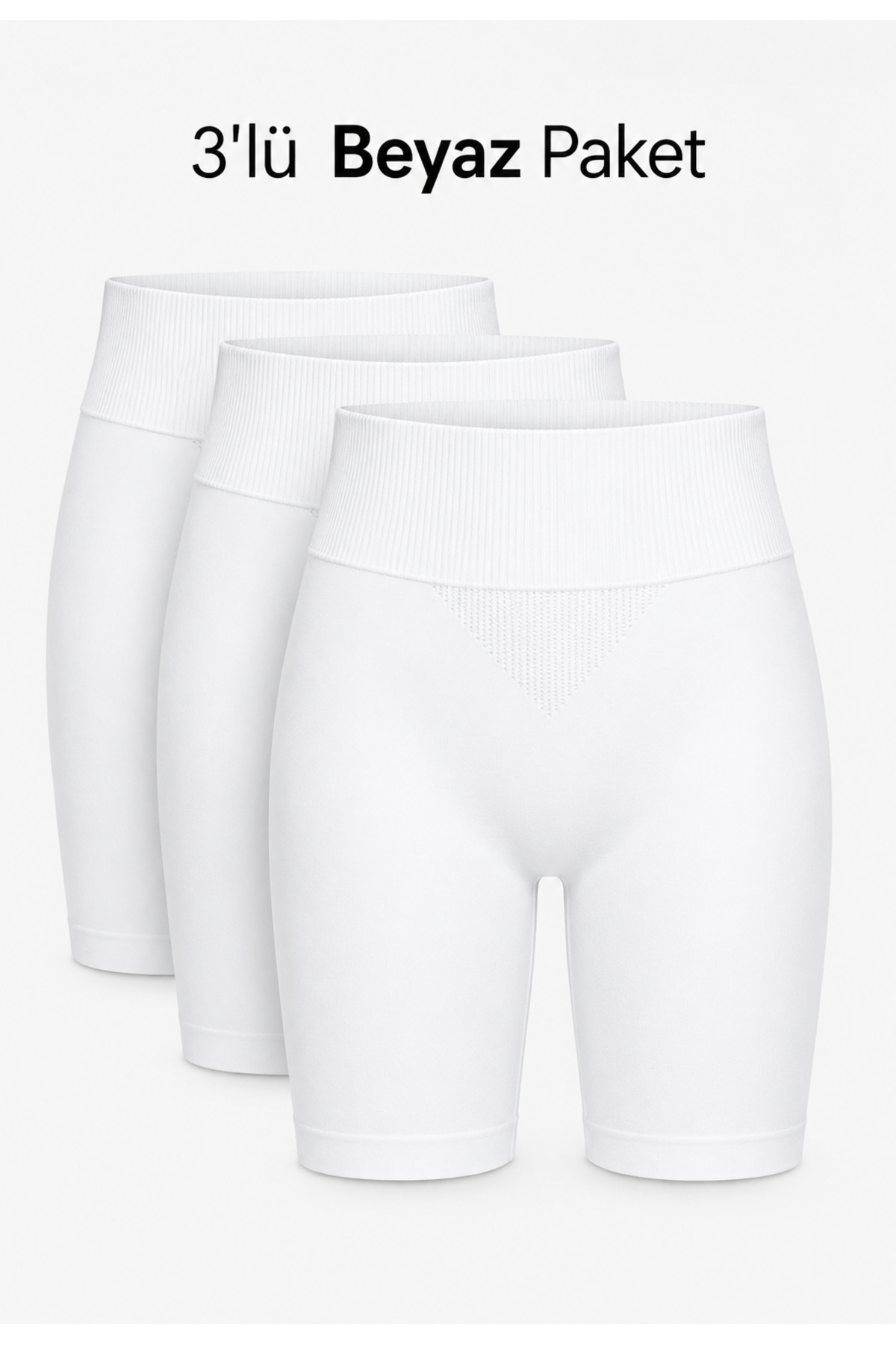 Women's Seamless Seamless Long Legged Boxer White – High Waist and Trace-Free Underwear 1410